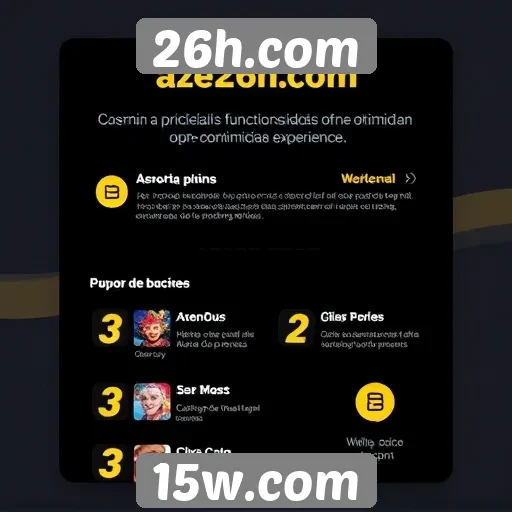 Análise das principais funcionalidades do 26h.com