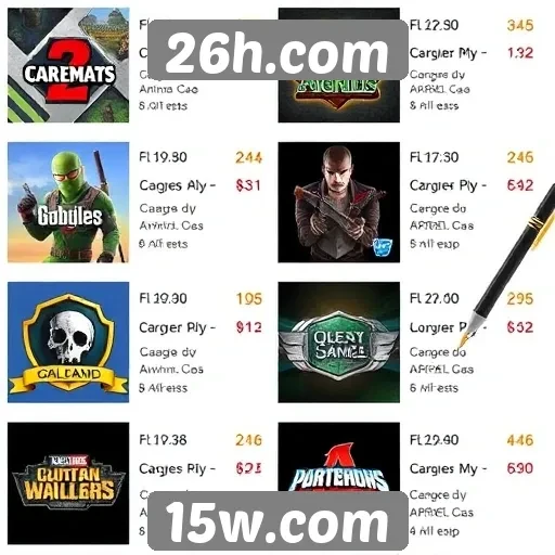 Tendências de jogos populares em 26h.com